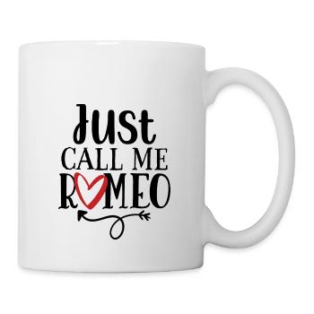 Design Just call me romeo - Mug blanc - blanc - Droite