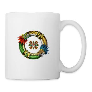 Aztec Quetzalcoatl Jaguar - Mug - white - Right