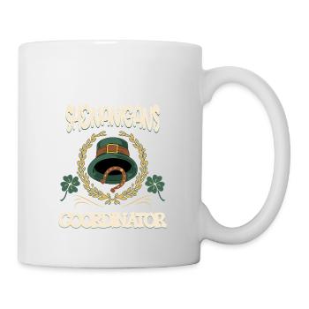 Coordinateur des manigances Saint-Patrick 2025 - Mug blanc - blanc - Droite