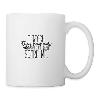 I Teach Tiny Humans Kids School Teacher Funny - Mug blanc - blanc - Droite