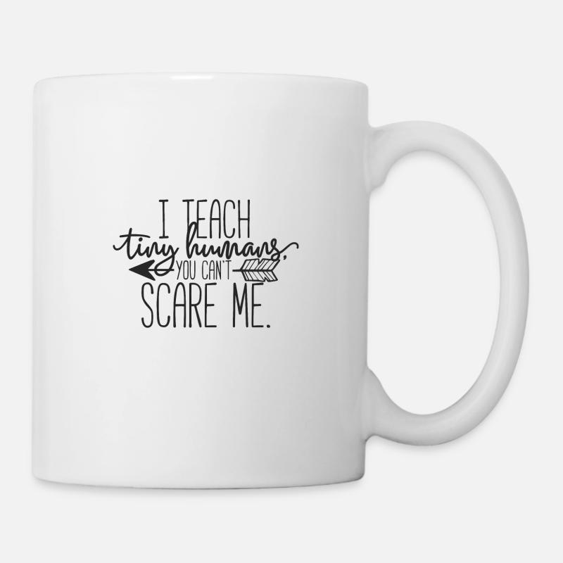 I Teach Tiny Humans Kids School Teacher Funny - Tasse - Weiß
