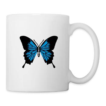 Schmetterling - Tasse - Weiß - Rechts