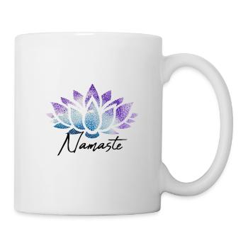Namaste lotus flower motif coloré - Mug blanc - blanc - Droite