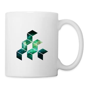 Cube universe geometric pattern - Mug - white - Right