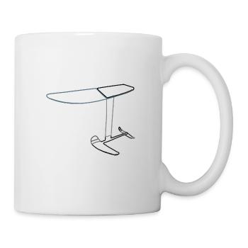 Foil Board Kitesurfing - Mug - white - Right