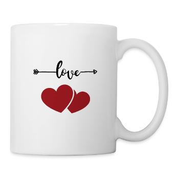 love heart - Mug - white - Right