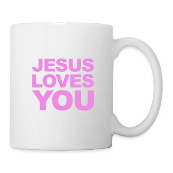 Jésus t’aime - Mug blanc - blanc - Droite