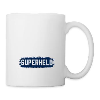 Hauptberuflicher Superheld Ehemann, Papa, Opa - Tasse - Weiß - Rechts