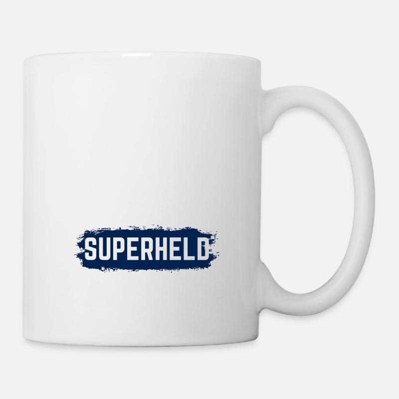 Hauptberuflicher Superheld Ehemann, Papa, Opa - Tasse - Weiß