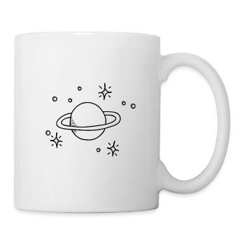 Univers minimaliste - Mug blanc - blanc - Droite