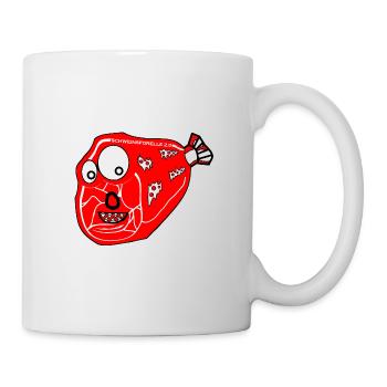 Angeln, Wiltsch, Tier, Frech, Schweiz, art, style - Tasse - Weiß - Rechts