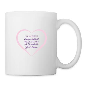 Mamie je t'aime - Mug blanc - blanc - Droite
