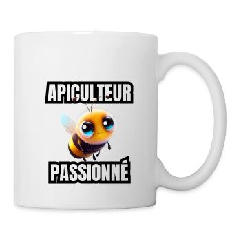 apiculteur passionné - Mug blanc - blanc - Droite