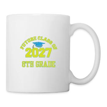 Future Class Of 2027 I Survived 8th Grade Funny - Mug - white - Right