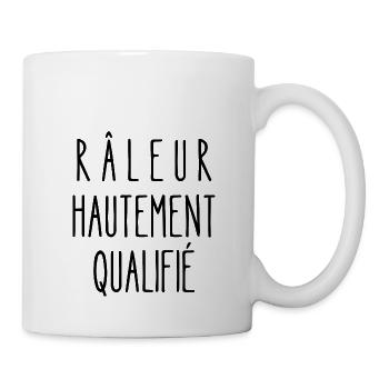 râleur hautement qualifié - Mug blanc - blanc - Droite