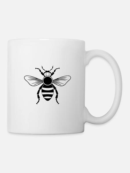 Biene - Tasse - Weiß