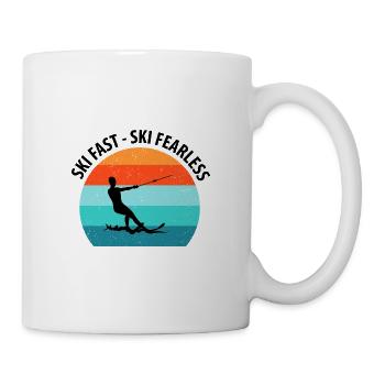 Water skis, water skis, water skiers - Mug - white - Right