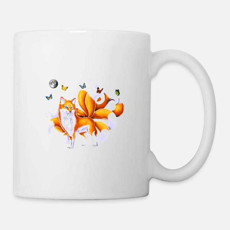 Renard Kitsune japonais - Mug blanc - blanc