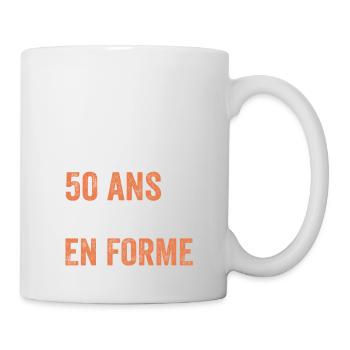 Anniversary gift 50 years Bicycle - Mug - white - Right