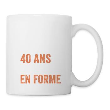 40th anniversary gift Bicycle - Mug - white - Right