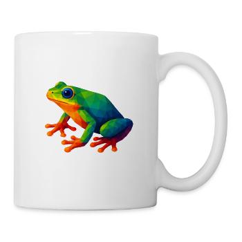 WPAP Style Animals - Tree Frog - Mug - white - Right