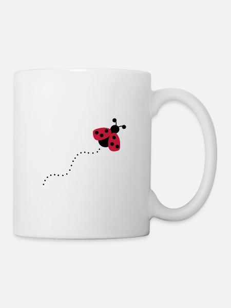 2541614 12868760 Marienkaefer - Tasse - Weiß