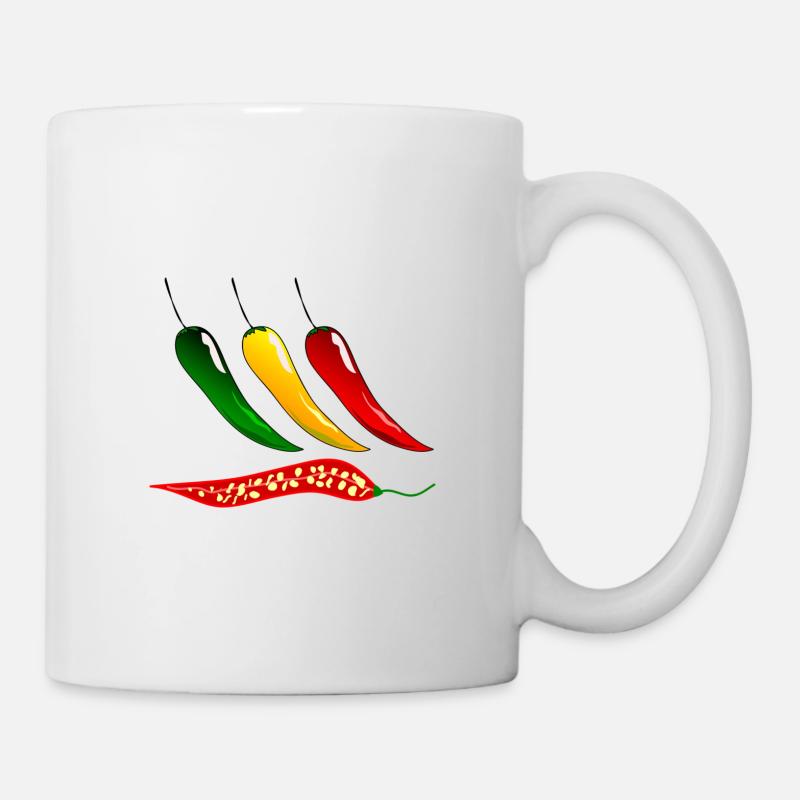 Chili - Tasse - Weiß