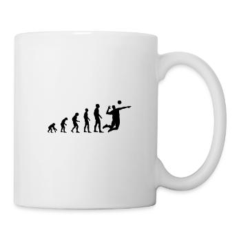 volleyball evolution - Tasse - Weiß - Rechts