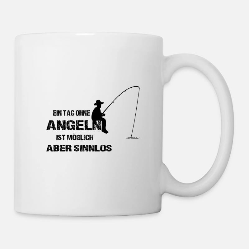 Angeln - Tasse - Weiß
