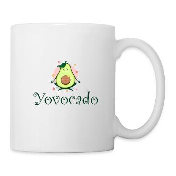 Yovocado avocado yoga mother child pregnancy - Mug - white - Right