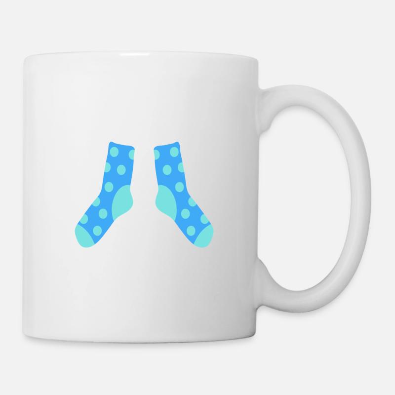 Socken - Tasse - Weiß