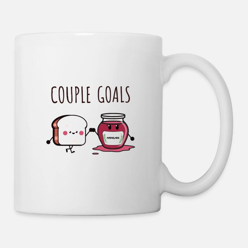 Couple goals toast and jam - Mug - white