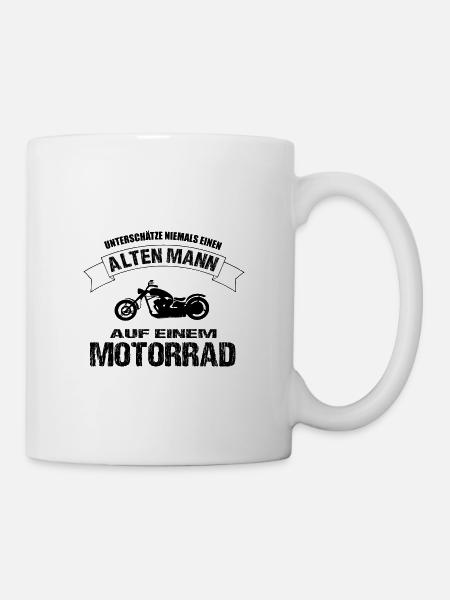Motorrad - Tasse - Weiß