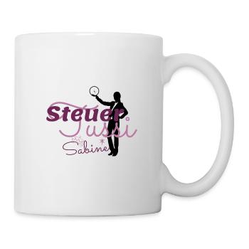 Steuertussi & Business Woman Sabine - Tasse - Weiß - Rechts