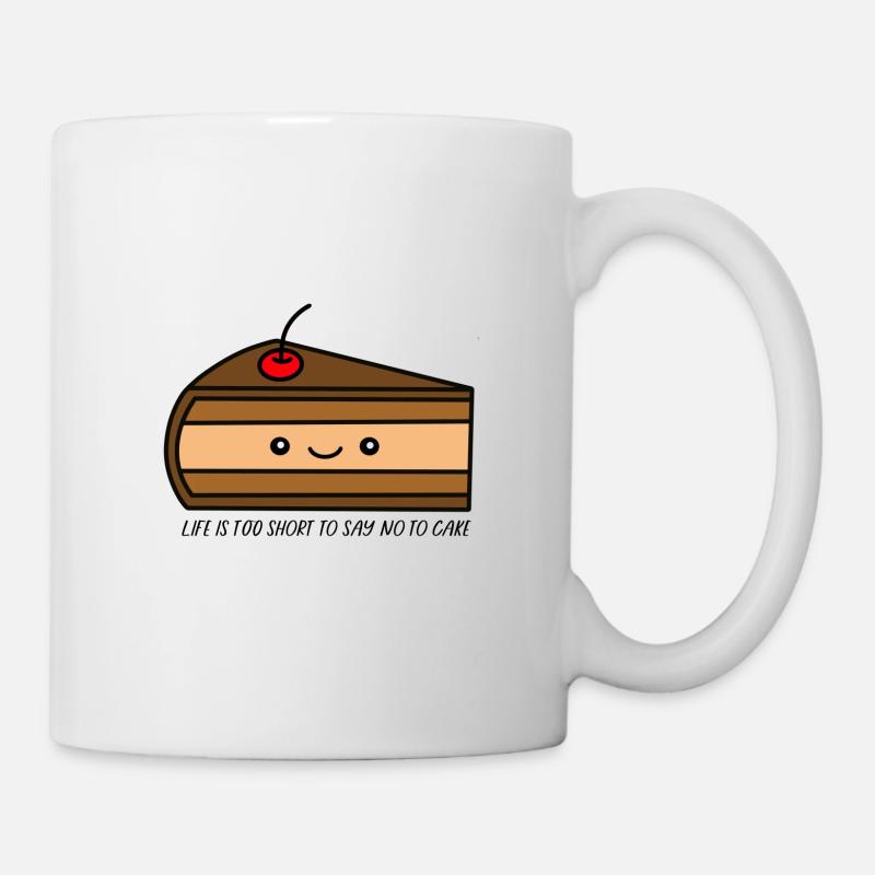 Gâteau - Mug blanc - blanc