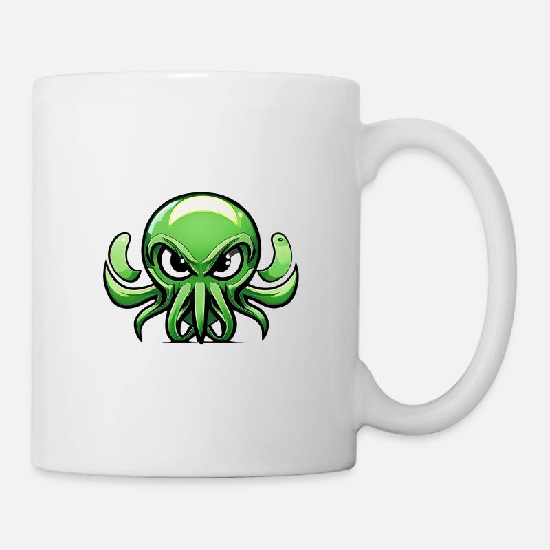 Grumpy Cthulhu Baby - Mug - white