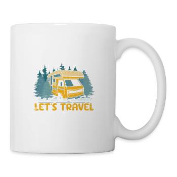 Lets Travel Vacation Traveler Trip Travel Lover - Tasse - Weiß - Rechts
