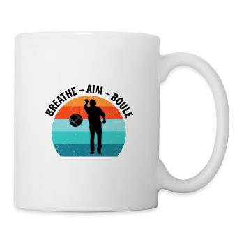 Boule Petanque Boccia Boules - Tasse - Weiß - Rechts