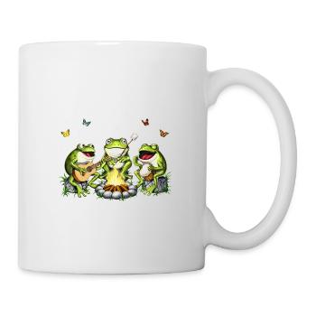 Cottagecore Frogs Camping - Mug blanc - blanc - Droite