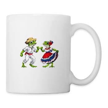Puerto Rico Coqui Frösche - Tasse - Weiß - Rechts