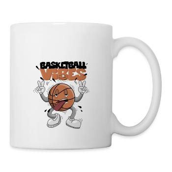 basketball vibes - Tasse - Weiß - Rechts