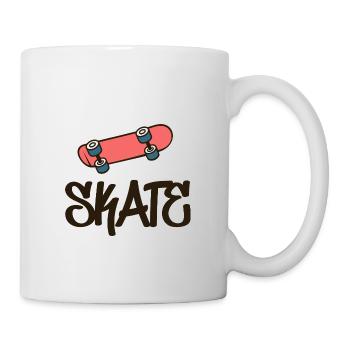 Skate Skateboard - Tasse - Weiß - Rechts