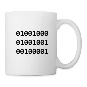Hi Binary programmers greet each other like this - Mug - white - Right