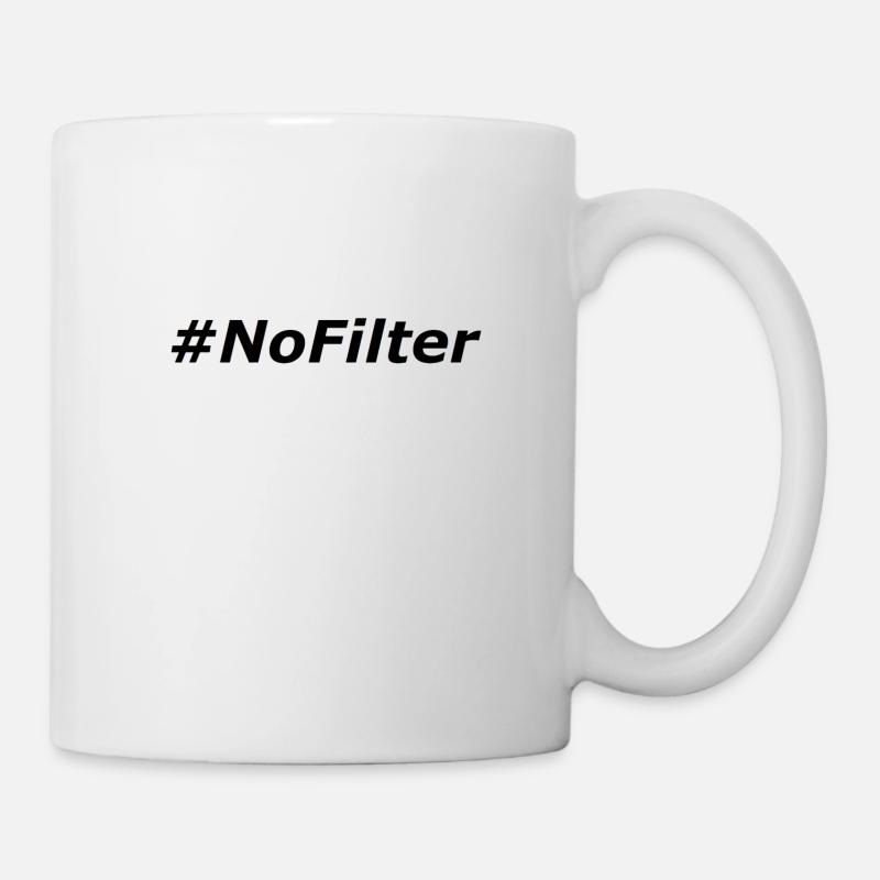 #NoFilter - Mug blanc - blanc