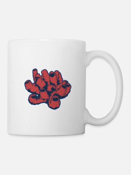 Korallen - Tasse - Weiß
