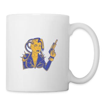 Roboter Mensch - Tasse - Weiß - Rechts
