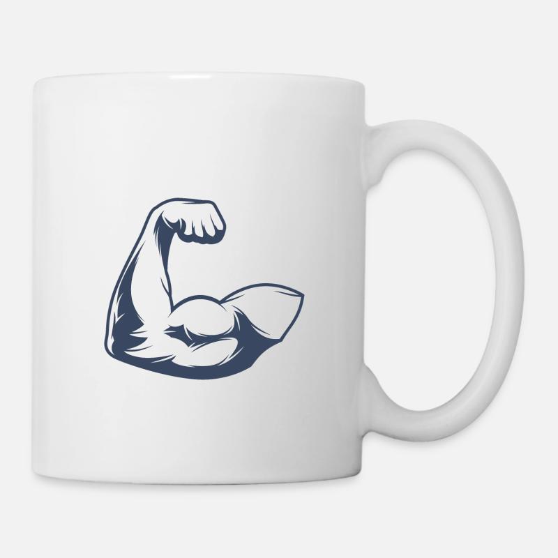 Muscle bras - Mug blanc - blanc