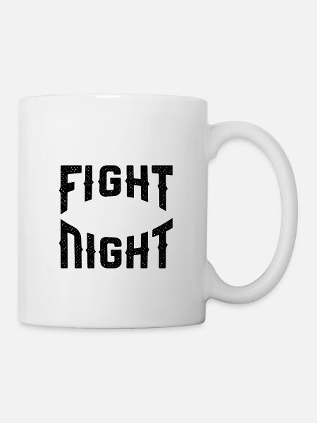 Fight Night - Tasse - Weiß
