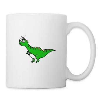 Dino Vert - Mug blanc - blanc - Droite