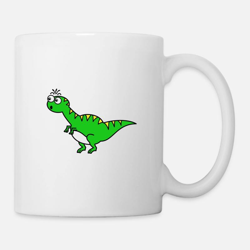 Dino Green - Mug - white